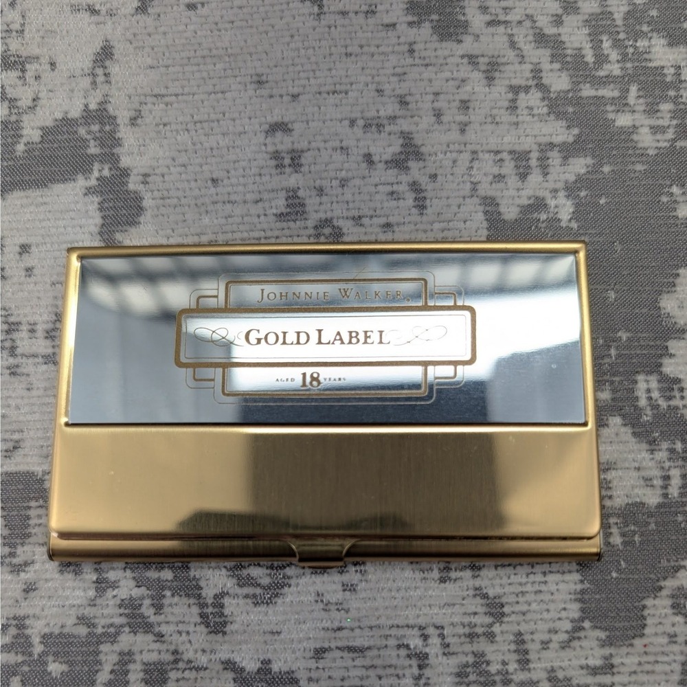 Johnnie Walker‎ Gold Label 18 Year Business Card Holder Case